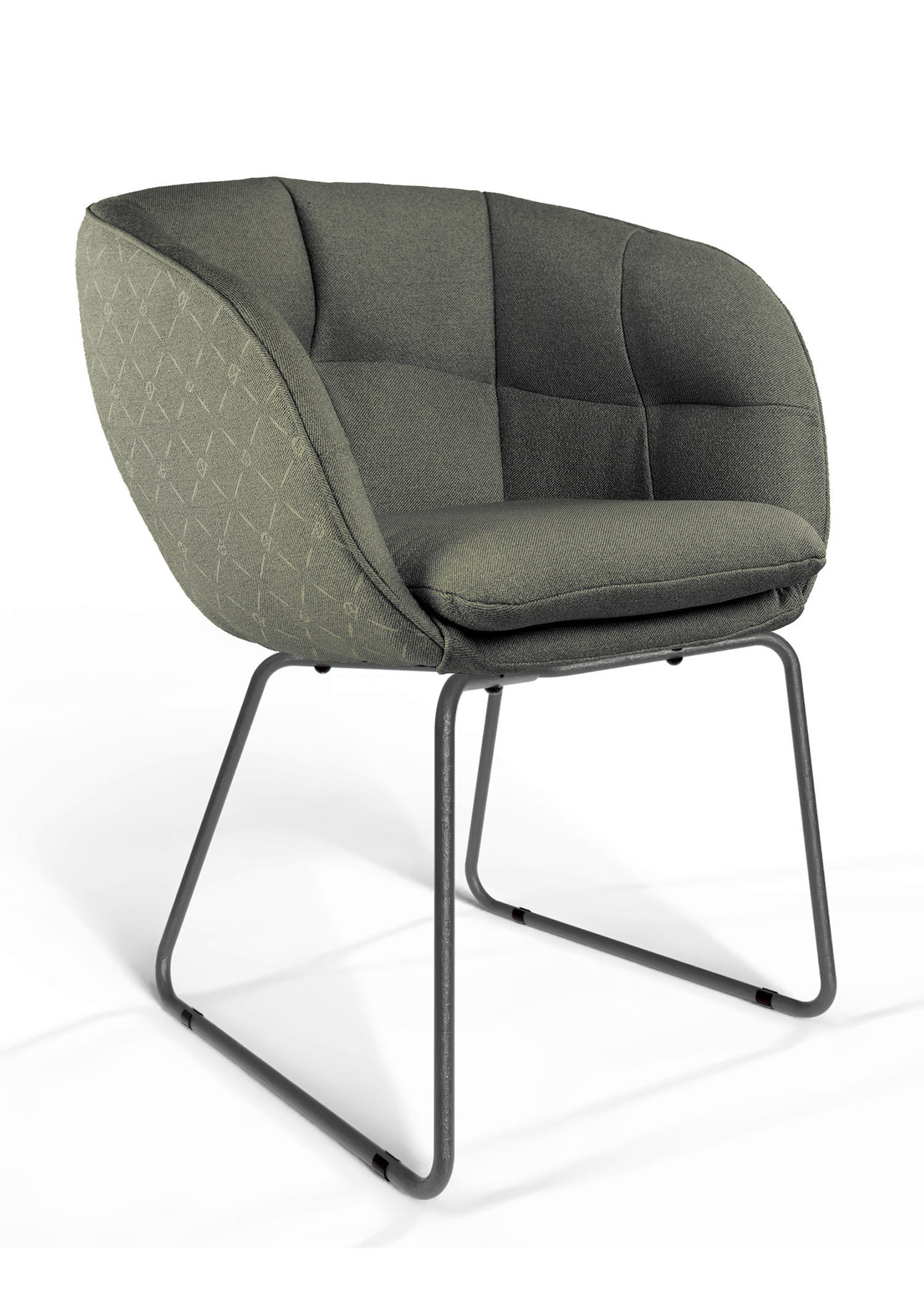 Dieter Knoll Armlehnstuhl Olivgrün 62x81x63 cm