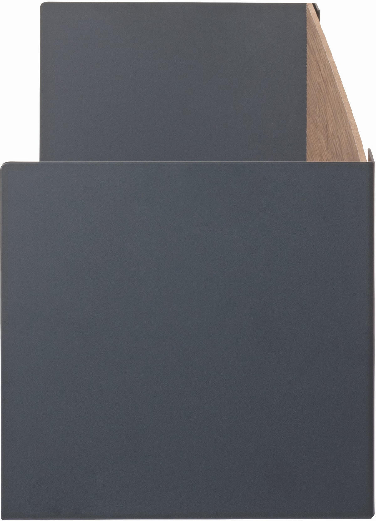 WANDBOARD Metall, Holzwerkstoff Anthrazit, Eichefarben  - Eichefarben/Anthrazit, MODERN, Holzwerkstoff/Metall (45/18/18cm)