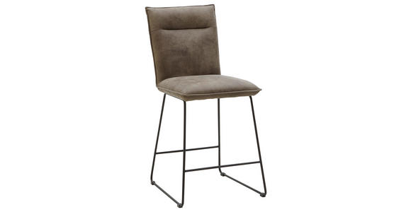 TRESENSTUHL in Schwarz, Schlammfarben - Schlammfarben/Schwarz, Design, Textil/Metall (56/98/62cm) - Valnatura