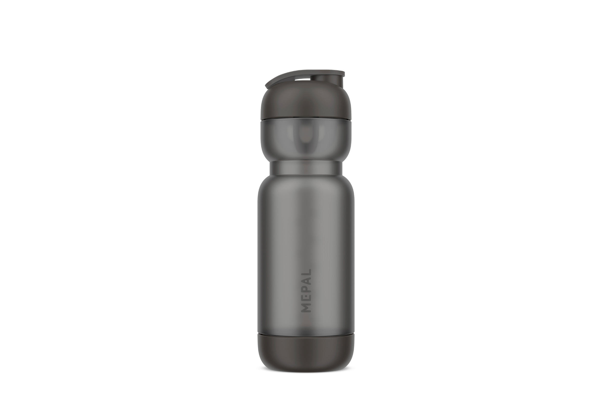 TRINKFLASCHE - Dunkelgrau, KONVENTIONELL, Kunststoff (8cm) - Mepal