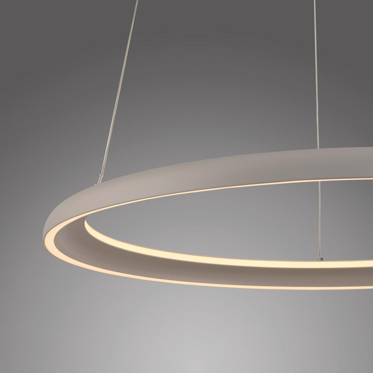 LED-PENDELLEUCHTE SW QUILLO 60/60/180 cm   - Sandfarben, Design, Kunststoff/Metall (60/60/180cm) - Schöner Wohnen