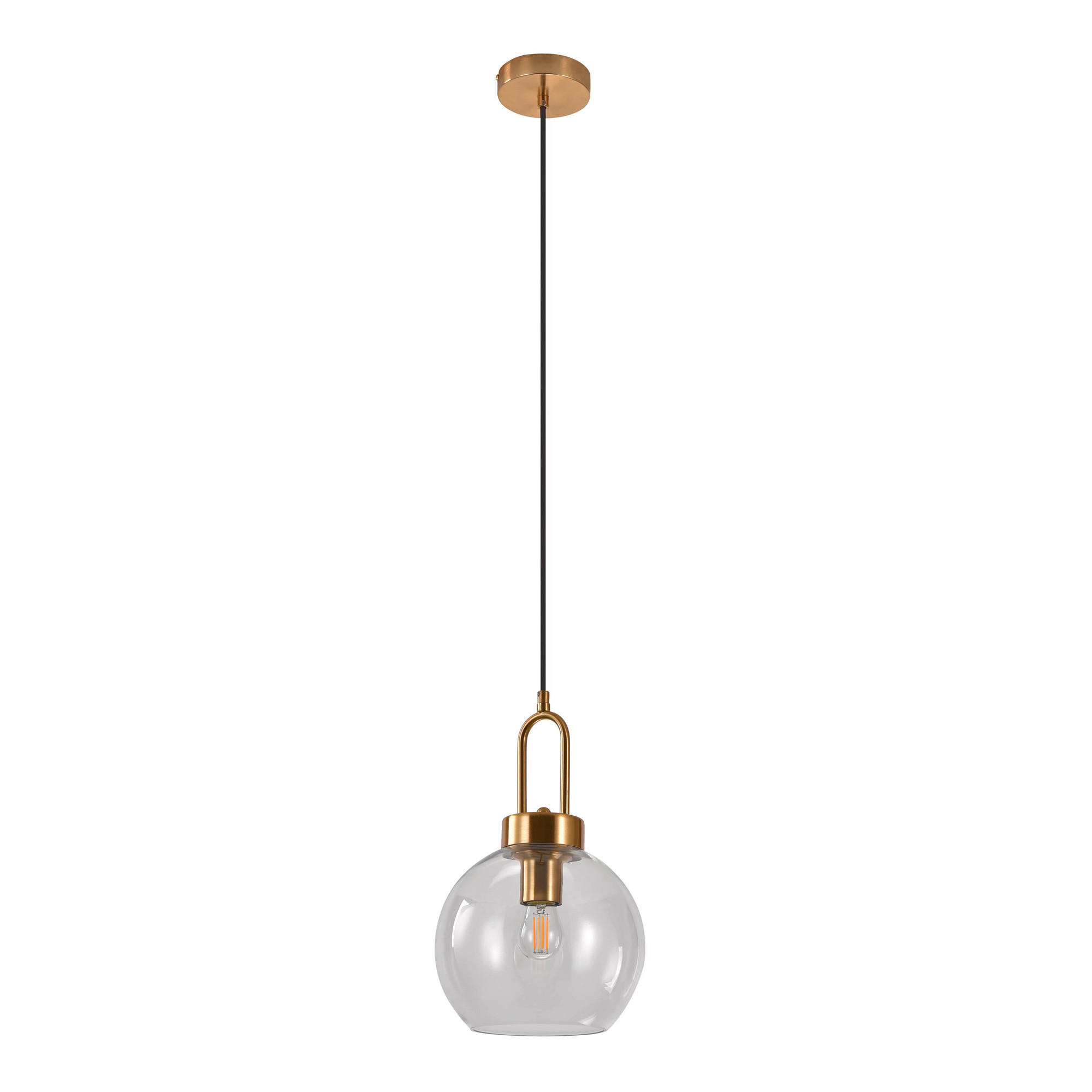 HÄNGELEUCHTE 20/33 cm - Klar, Basics, Glas/Metall (20/33cm)