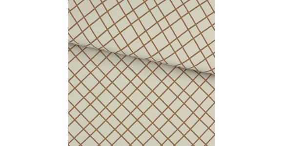 BETTWÄSCHE Flanell 140/200 cm  - Creme/Braun, KONVENTIONELL, Textil (140/200cm) - Esposa