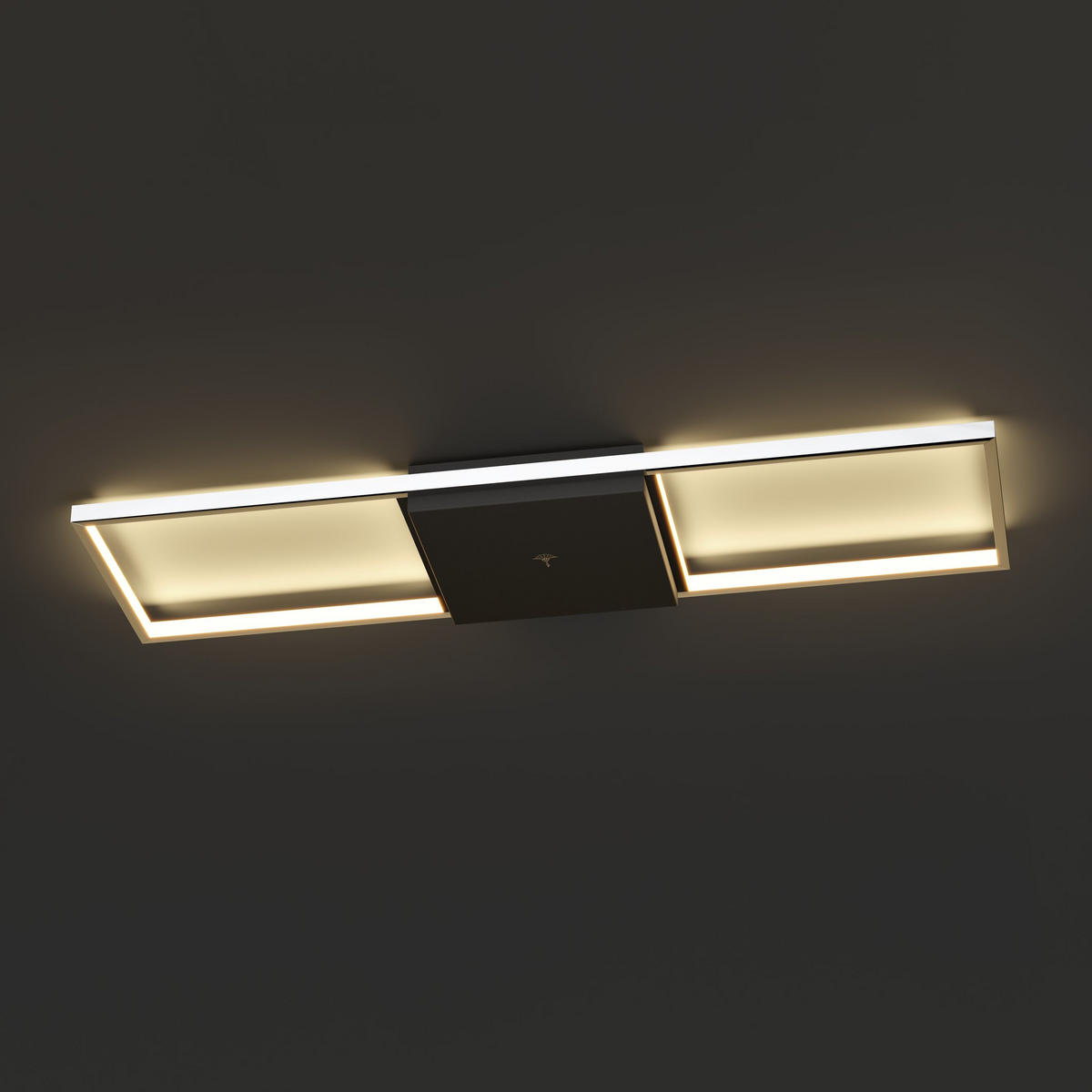 LED-DECKENLEUCHTE Cube Lights 78/22/4,5 cm   - Chromfarben/Schwarz, Design, Kunststoff/Metall (78/22/4,5cm) - Joop!