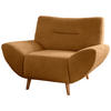 SESSEL in Bouclé Goldfarben  - Wildeiche/Goldfarben, KONVENTIONELL, Holz/Textil (111/81/90cm) - MID.YOU