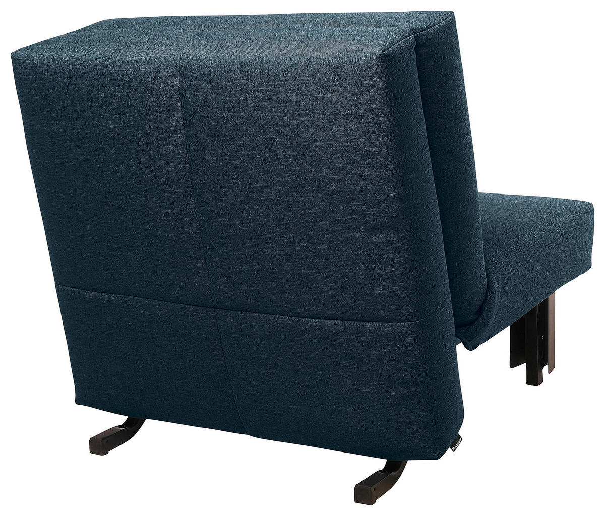 SCHLAFSESSEL in Flachgewebe Dunkelblau  - Schwarz/Dunkelblau, Design, Textil/Metall (85/85/100cm) - Max Winzer