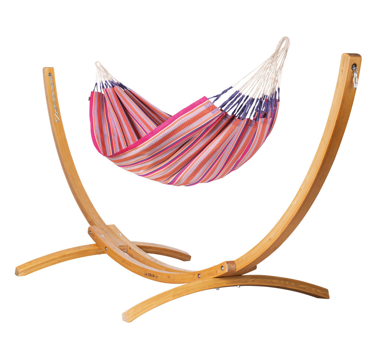 HÄNGEMATTE kingsize  - Pink/Lila, KONVENTIONELL, Textil (180/400cm) - La Siesta
