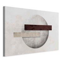 LEINWANDBILD Abstraktes 90/60/1,2 cm  - Greige/Braun, Basics, Holz/Textil (90/60/1,2cm) - artgeist