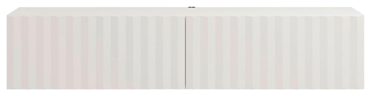 ZÁVESNÁ NÍZKA KOMODA, biela, 154/32/42 cm - biela, Basics, kompozitné drevo (154/32/42cm) - Xora