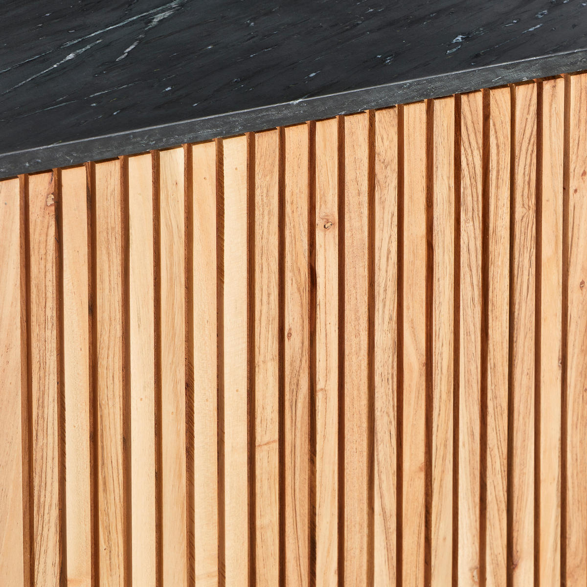 SIDEBOARD 170/80/40 cm  in Schwarz, Akaziefarben  - Schwarz/Akaziefarben, Lifestyle, Holz/Stein (170/80/40cm) - Landscape