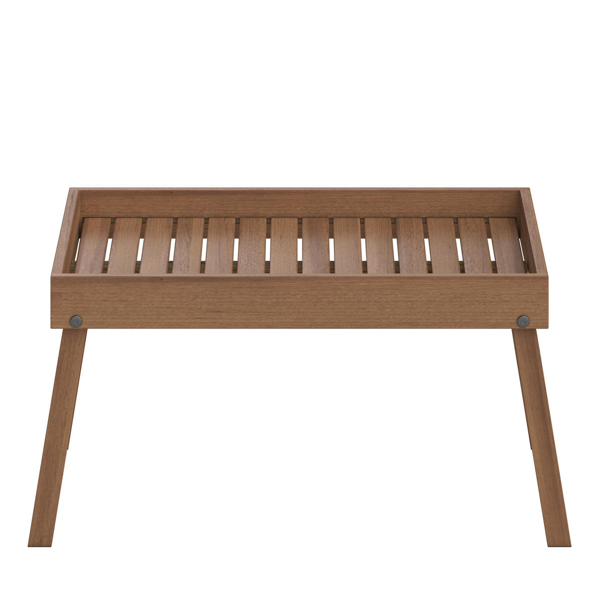 SERVIERTABLETT     - Teakfarben, Natur, Holz (57/35/27cm) - Ambia Garden