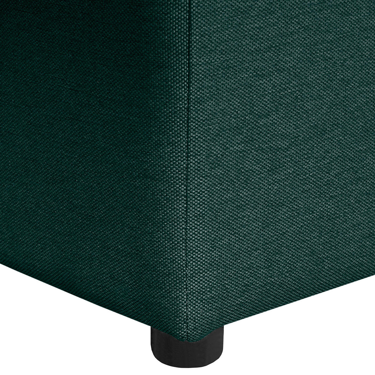 ECKSOFA Naomi in Mikrofaser Petrol Rückenkissen  243/284 cm  - Petrol/Schwarz, Design, Kunststoff/Textil (243/284cm) - P & B