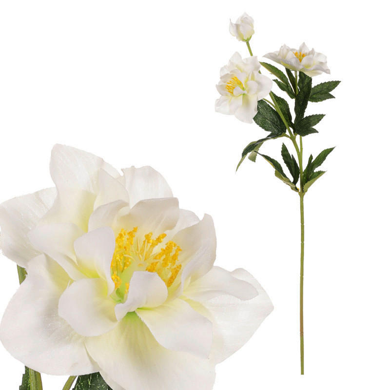 ROZKVITNUTÁ VETVIČKA ČEREŠNE 60 cm - hnedá/béžová, Lifestyle, textil/plast (60cm)