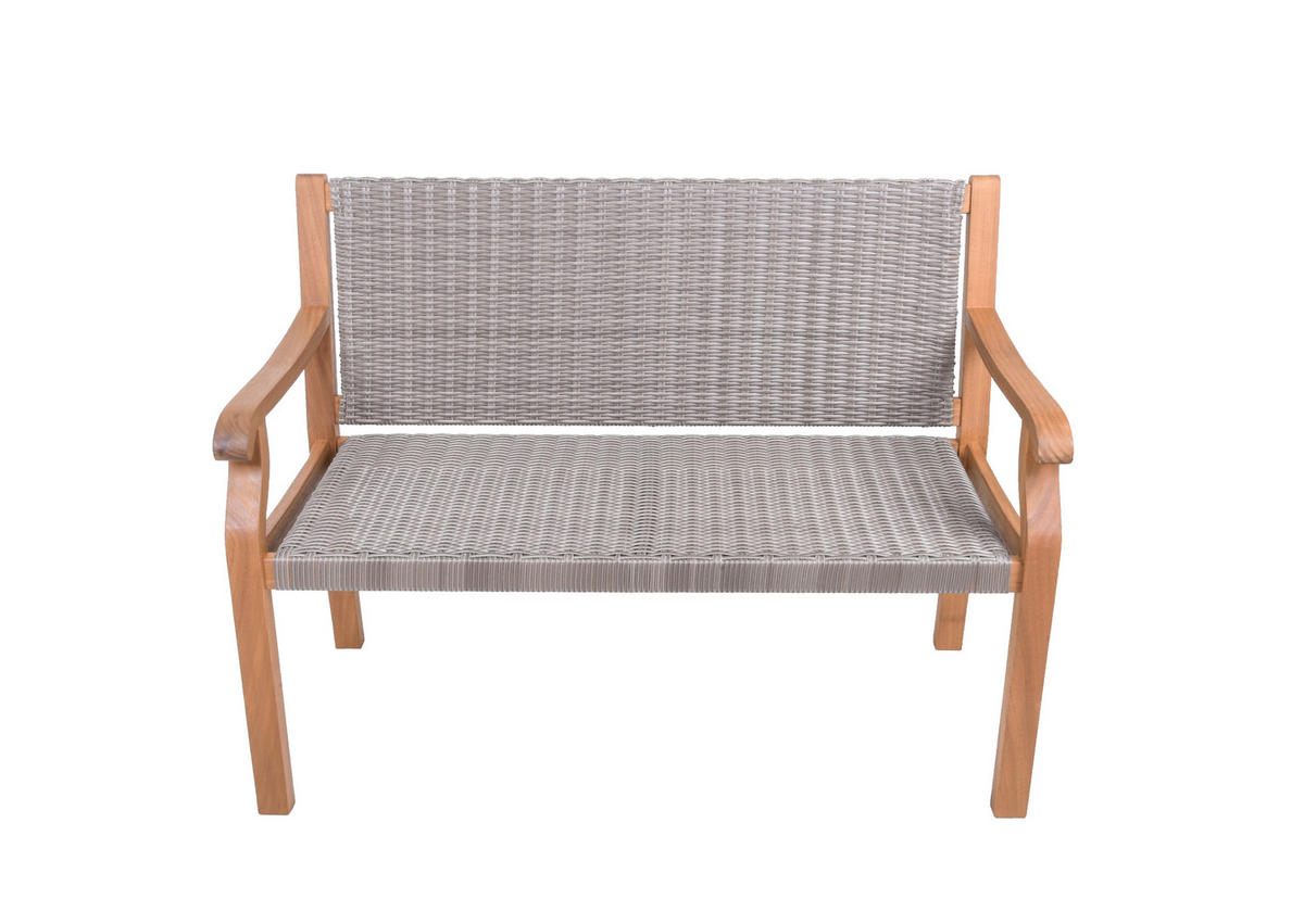 ZAHRADNÍ LAVICE dřevo, plast - šedá/hnědá, Moderní, dřevo/plast (60/90/120cm) - Gardenson