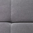 ECKSOFA in Velours Dunkelgrau  - Dunkelgrau/Silberfarben, Design, Textil/Metall (201/295cm) - Hom`in