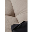 ECKSOFA Beige Plüsch Zierkissen, Rückenkissen, Rücken echt  - Dunkelbraun/Beige, KONVENTIONELL, Holz/Textil (190/288cm) - Carryhome