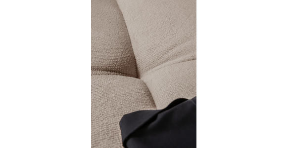 ECKSOFA Beige Plüsch Zierkissen, Rückenkissen, Rücken echt  - Dunkelbraun/Beige, KONVENTIONELL, Holz/Textil (190/288cm) - Carryhome