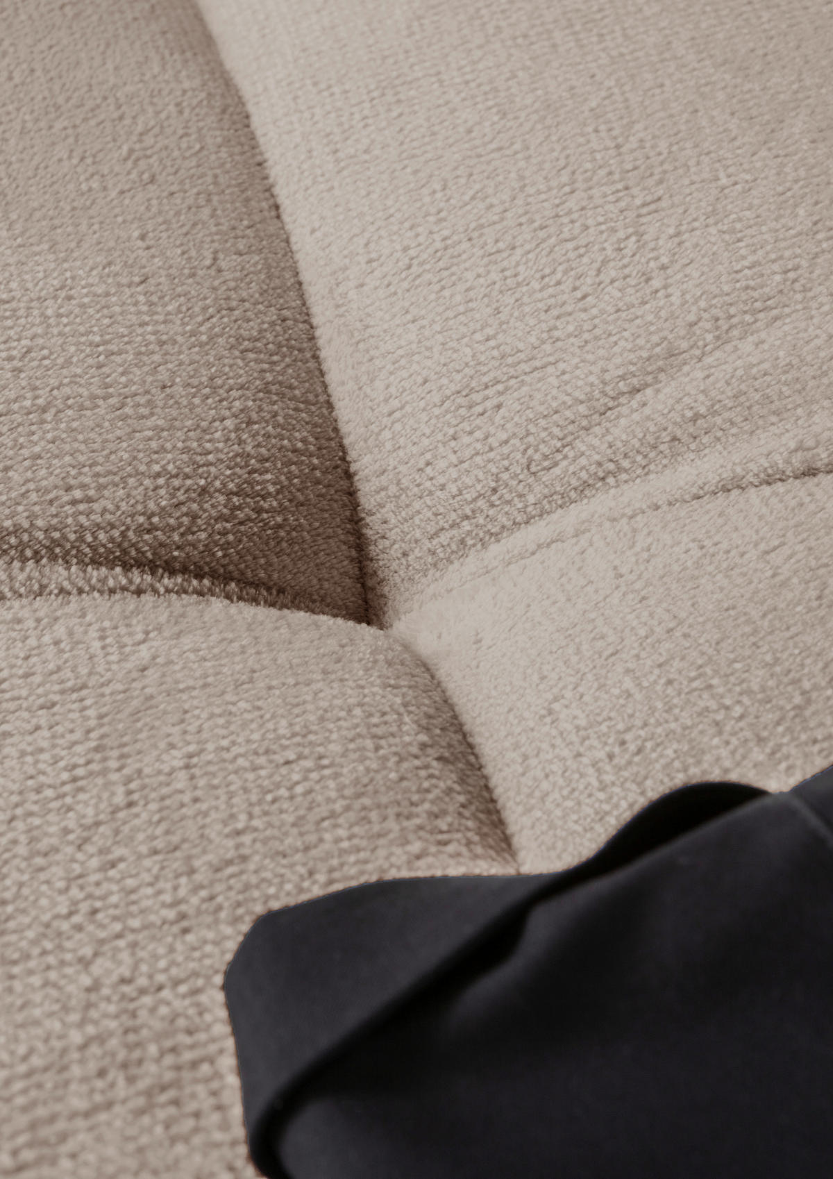 HÖRNSOFFA i plysch beige  - beige/mörkbrun, Klassisk, trä/textil (190/288cm) - MID.YOU