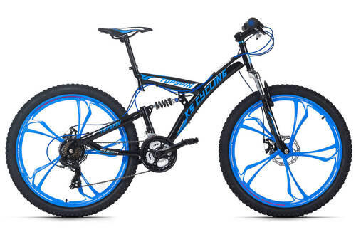MOUNTAINBIKE 26 Zoll  - Blau/Schwarz, Basics, Metall (180/70/100cm) - Atrigo