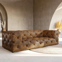 3-SITZER-SOFA Fresco in Lederlook Dunkelbraun  - Dunkelbraun/Schwarz, Design, Kunststoff/Textil (230/71/100cm) - P & B