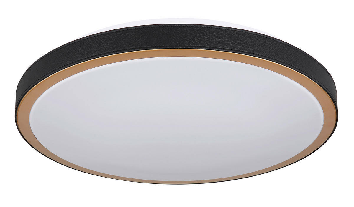 LED-DECKENLEUCHTE 24 W  42/9,5 cm    - Weiss/Opal, Basics, Leder/Kunststoff (42/9,5cm) - Globo