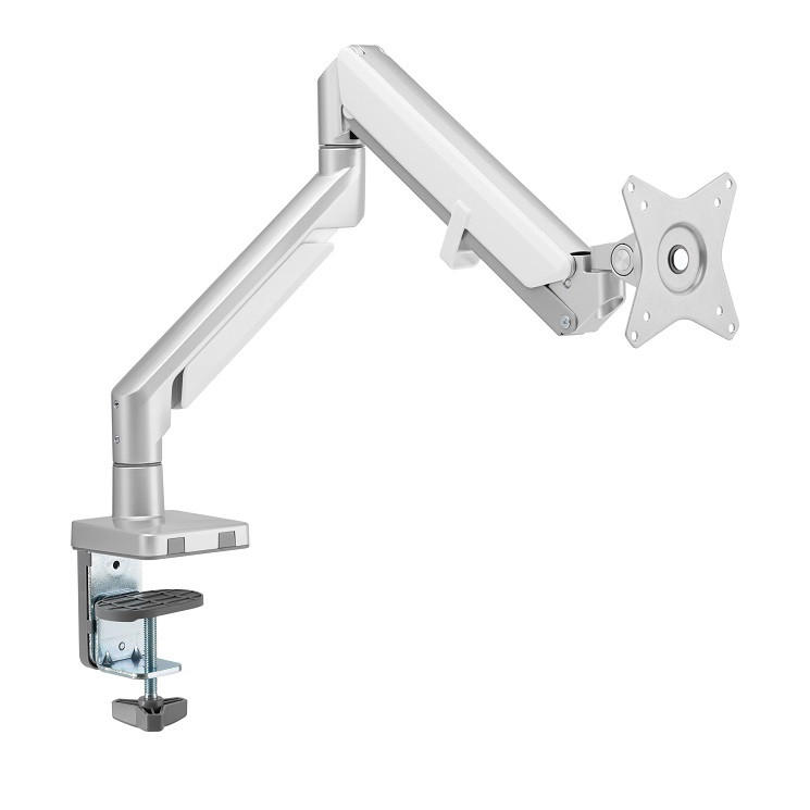MONITOR-HALTERUNG Metall, Kunststoff Grau, Weiß  - Weiß/Grau, Design, Kunststoff/Metall (56/69,5/11,7cm) - Boxxx