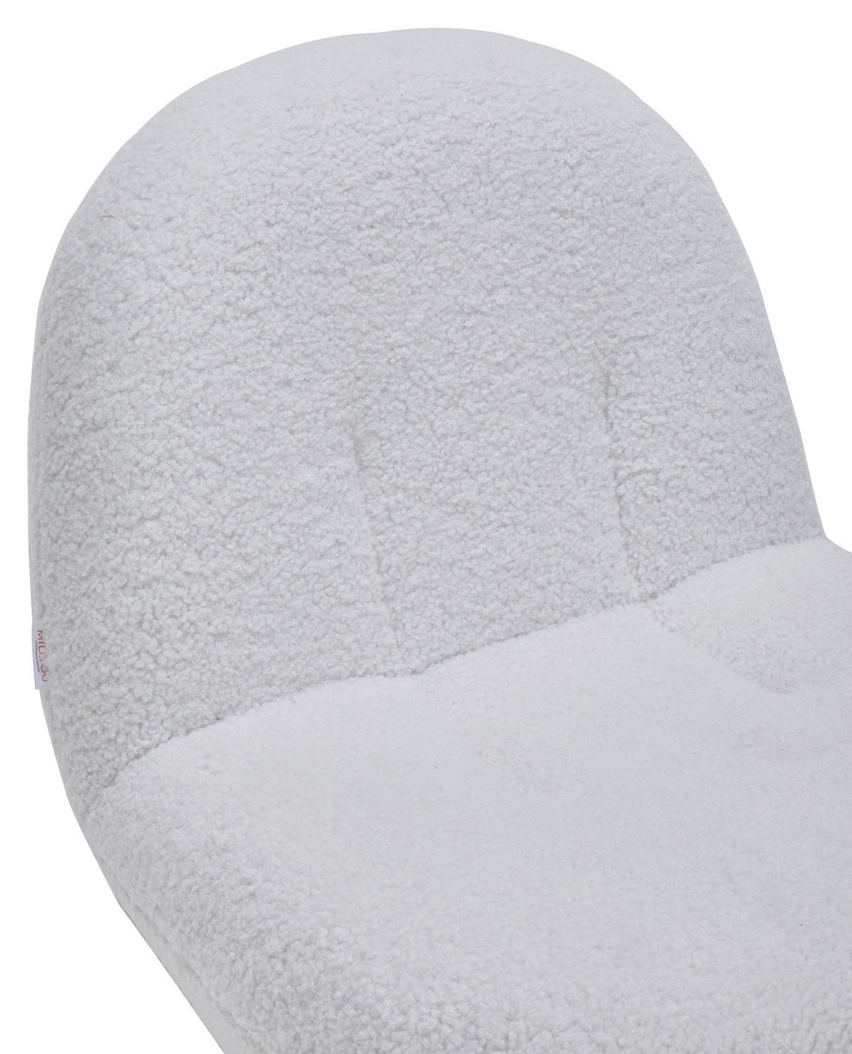 SESSEL Bouclé Weiß    - Schwarz/Weiß, MODERN, Textil/Metall (74/67/93cm) - MID.YOU