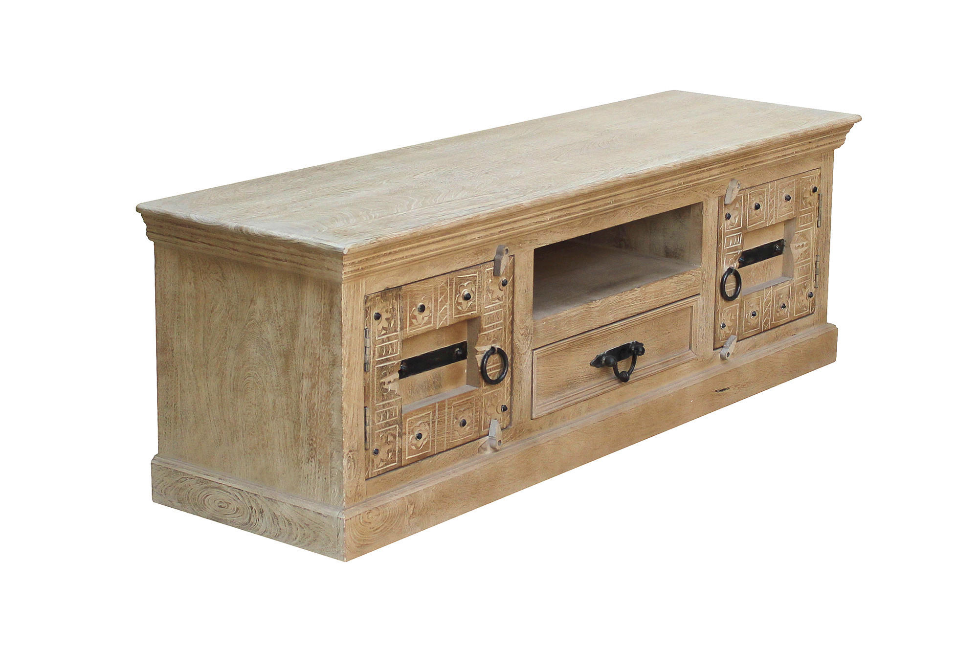 LOWBOARD  150/50/45 cm 1 Schublade(n)  - Schwarz/Naturfarben, Design, Holz/Metall (150/50/45cm) - MID.YOU