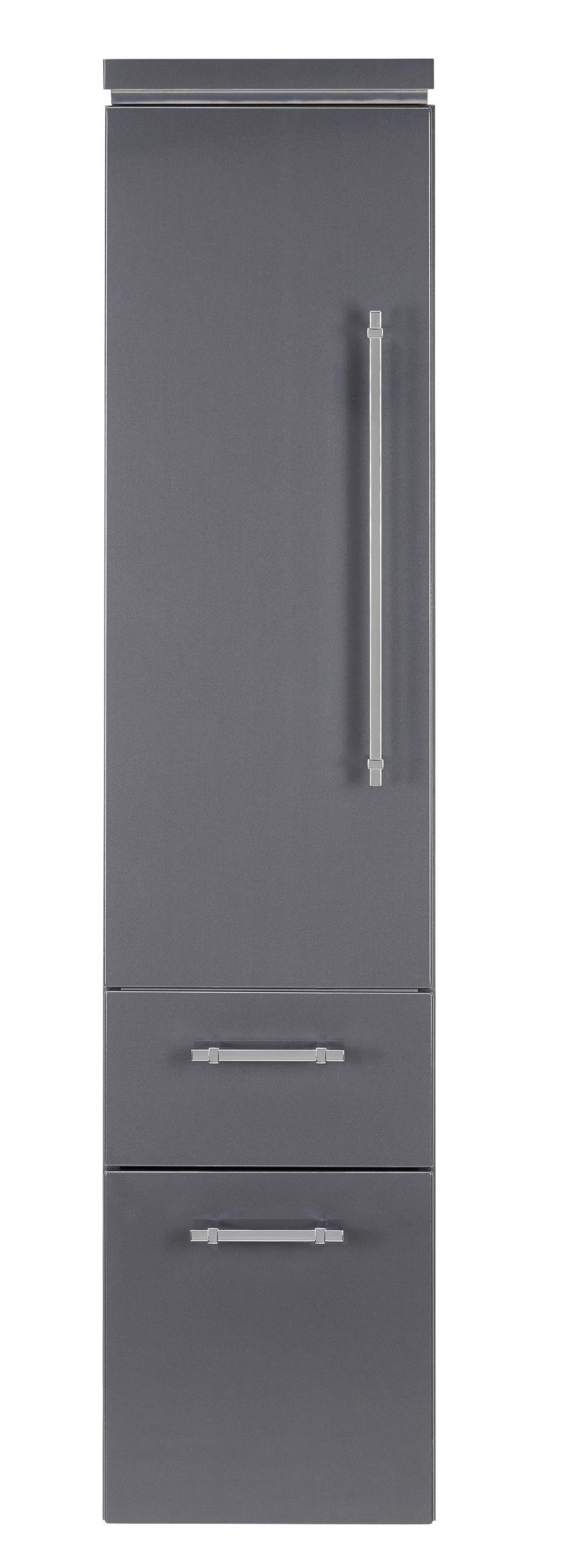MIDI SKŘÍŇKA, antracitová, 30/132/33 cm - barvy chromu/antracitová, Design, kov/kompozitní dřevo (30/132/33cm) - Novel