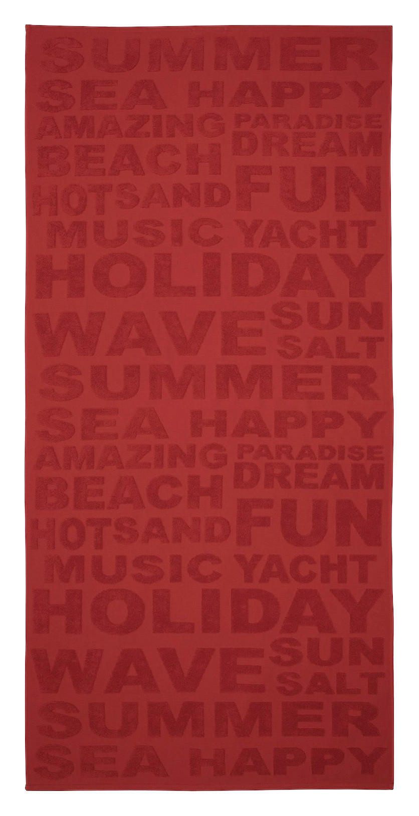 STRANDTUCH Holiday Rot 80/180 cm  - Rot, KONVENTIONELL, Textil (80/180cm) - Esposa