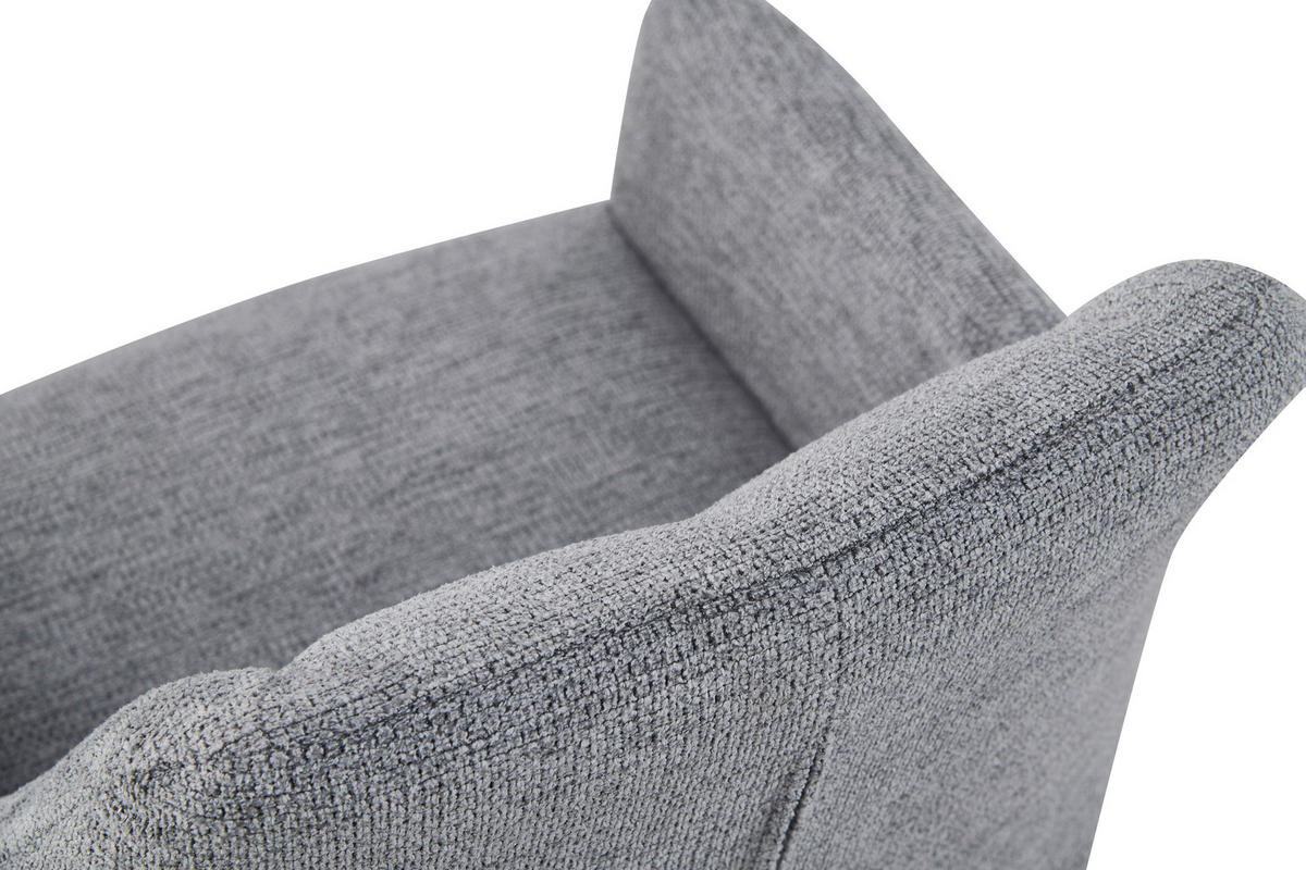 STUHL-SET 2 Stück  in Webstoff  - Anthrazit/Schwarz, MODERN, Textil/Metall (55/82/62cm) - MID.YOU