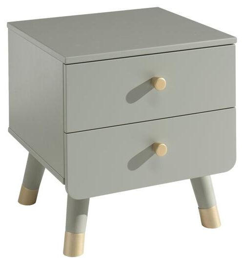 KINDERNACHTSCHRANK Olivgrün - Goldfarben/Olivgrün, KONVENTIONELL, Kunststoff (43/45,20/40cm) - MID.YOU