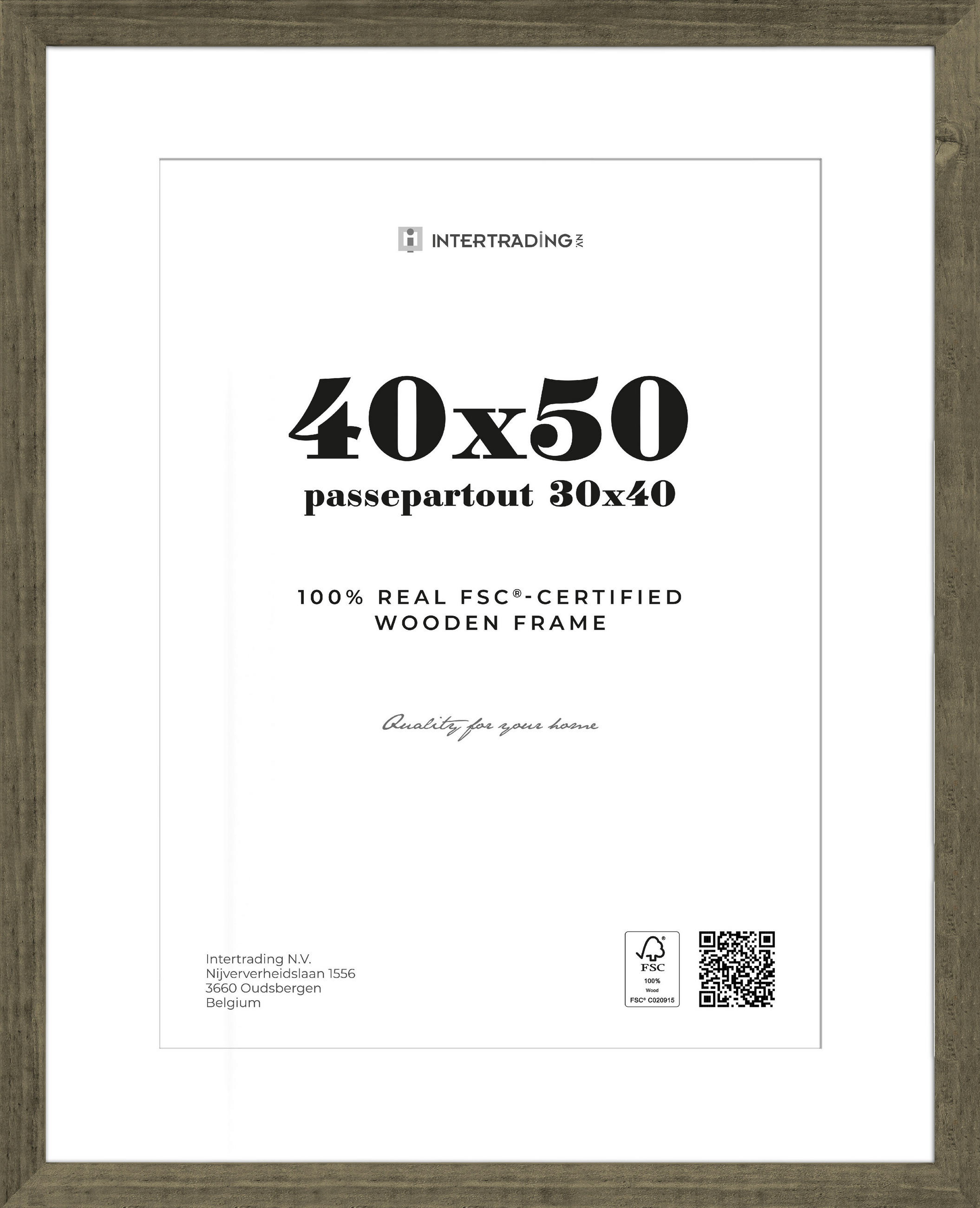 BILDERRAHMEN Wengefarben  - Wengefarben, Basics, Holzwerkstoff (43,1/53,2/2.5cm)