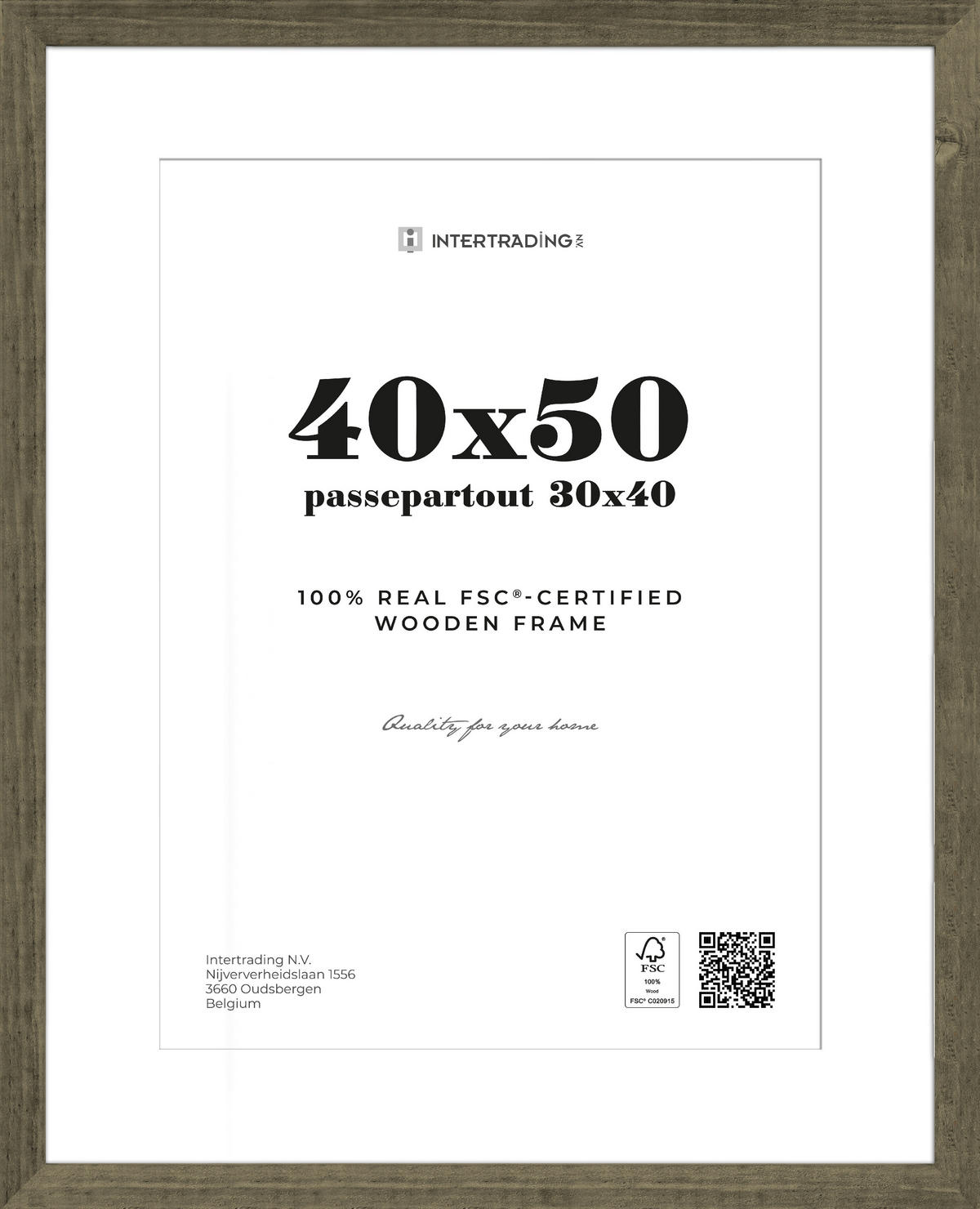 BILDERRAHMEN Wengefarben  - Wengefarben, Basics, Holzwerkstoff (43,1/53,2/2.5cm)