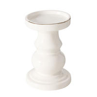 LJUSSTAKE  - vit, Klassisk, keramik (10/15cm)