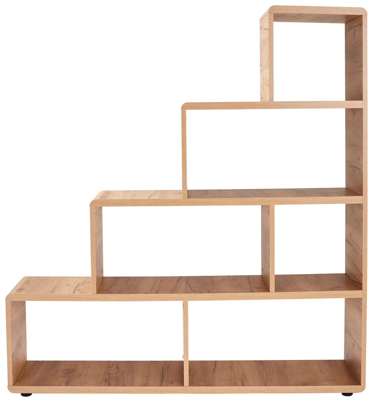 REGAL 138,5/148/35 cm barve hrasta  - črna/barve hrasta, Konvencionalno, umetna masa/leseni material (138,5/148/35cm) - Xora