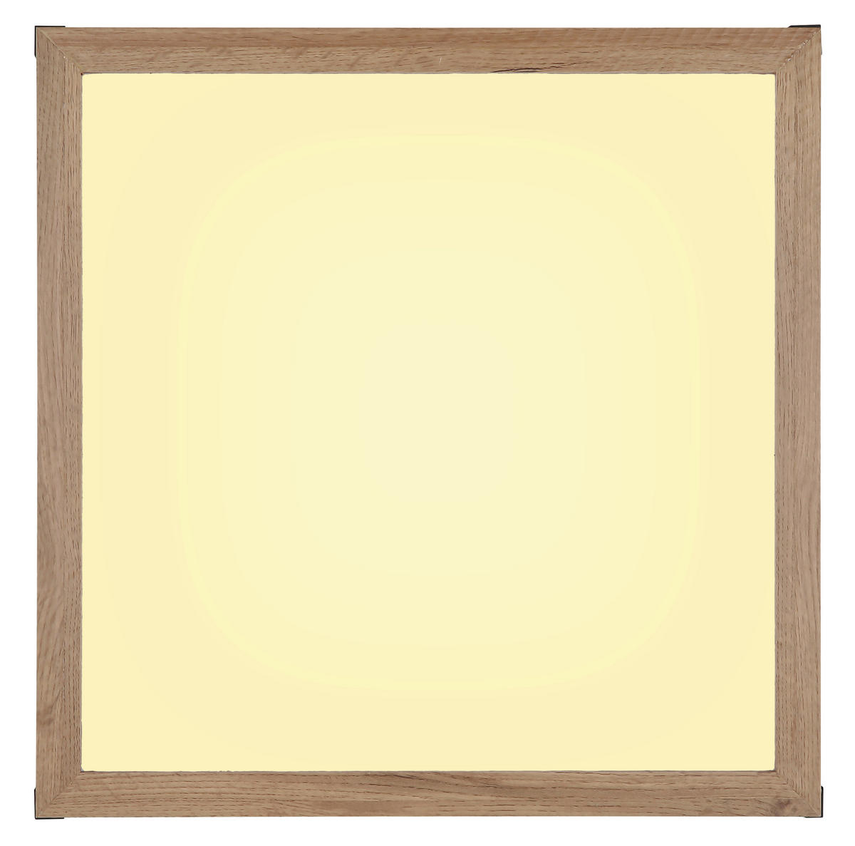 LED-DECKENLEUCHTE 24 W    45/45/7,5 cm  - Weiss/Dunkelbraun, Natur, Holzwerkstoff/Kunststoff (45/45/7,5cm) - Globo