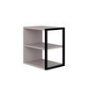 BEISTELLTISCH 42/30/45 cm Mokka rechteckig  - Mokka, Design, Holzwerkstoff/Metall (42/30/45cm) - Livetastic