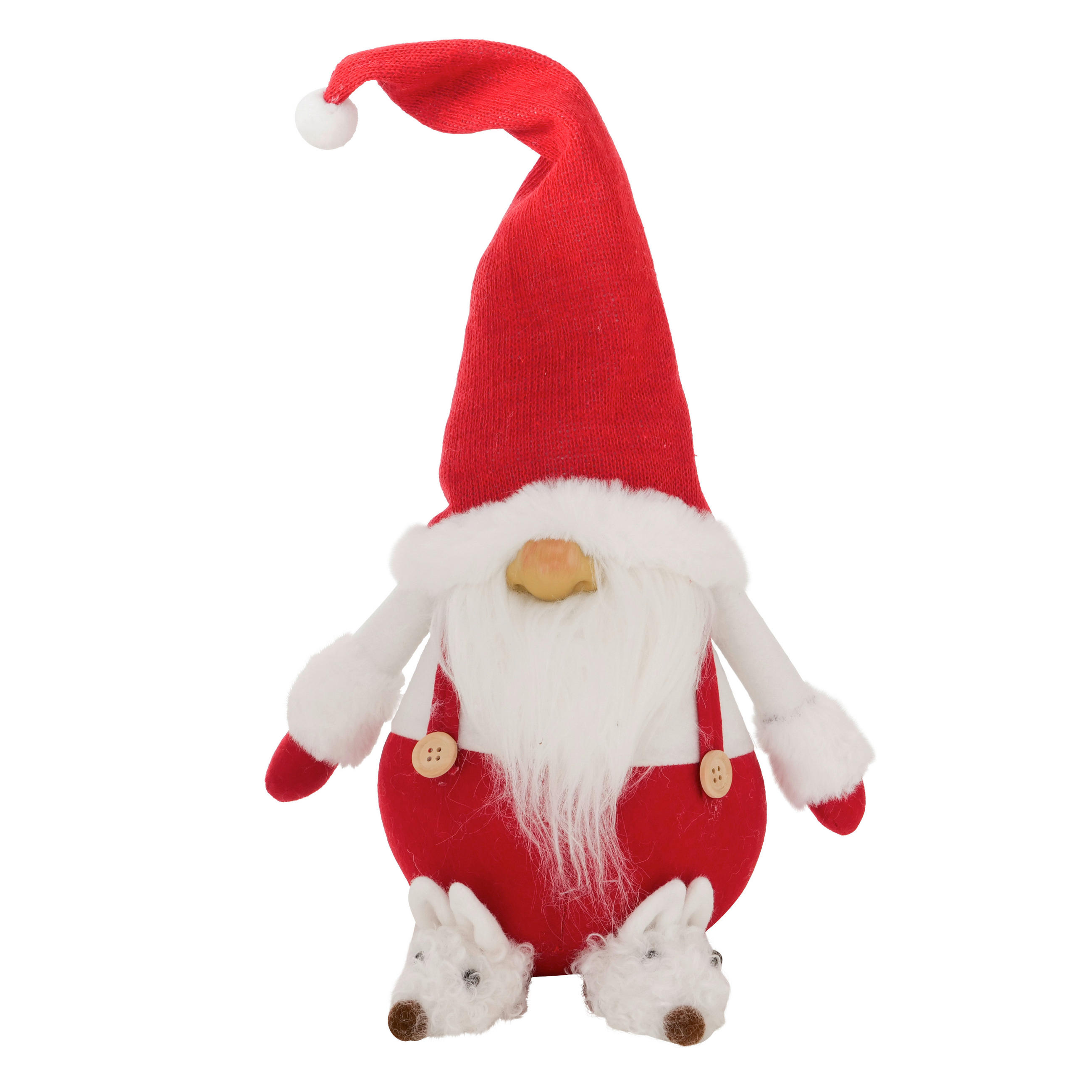 WICHTEL - Weiss/Rot, Lifestyle, Textil (22/17/50cm)