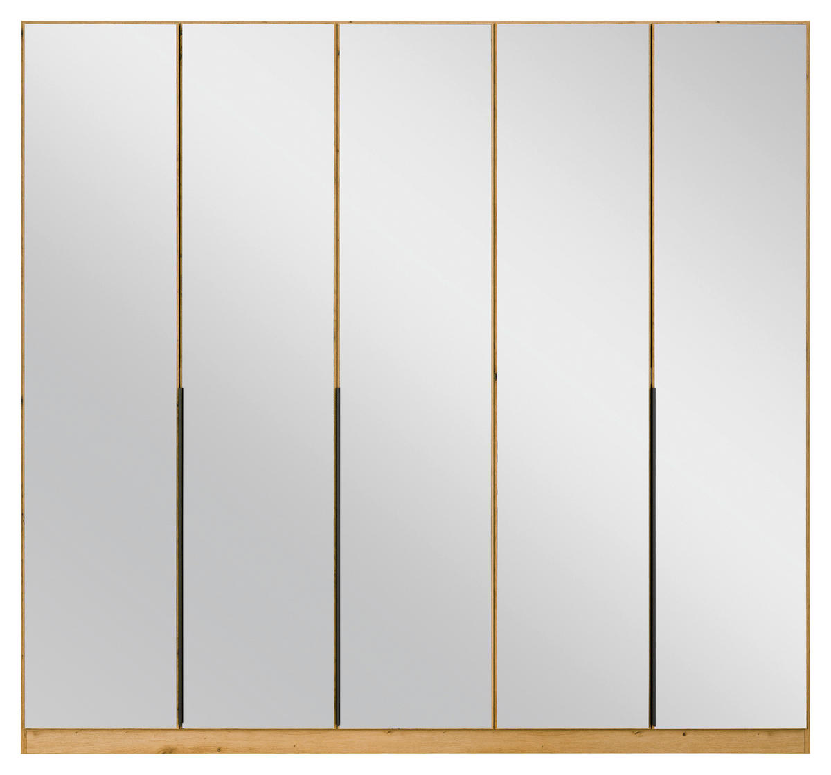 DREHTÜRENSCHRANK in Eiche Artisan  - Eiche Artisan/Grau, Modern, Holzwerkstoff/Metall (226/210/54cm) - Rauch Möbel