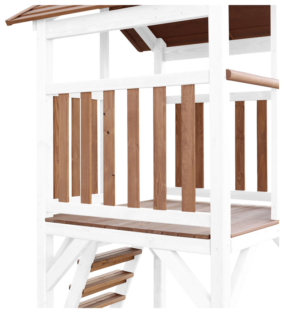 SPIELTURM 356,6/241,9/349 cm  - Weiss/Braun, Konventionell, Holz/Kunststoff (356,6/241,9/349cm)