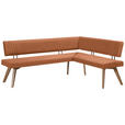 ECKBANK 190/170 cm  in Cognac, Wildeiche  - Wildeiche/Eichefarben, Design, Holz/Textil (190/170cm) - Venda