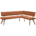 ECKBANK 190/170 cm  in Cognac, Wildeiche  - Wildeiche/Eichefarben, Design, Holz/Textil (190/170cm) - Venda