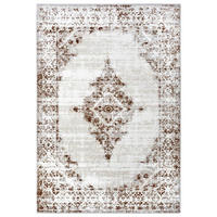 VINTAGE-TEPPICH 200/280 cm Shine Braun, Creme  - Creme/Braun, Design, Kunststoff (200/280cm)