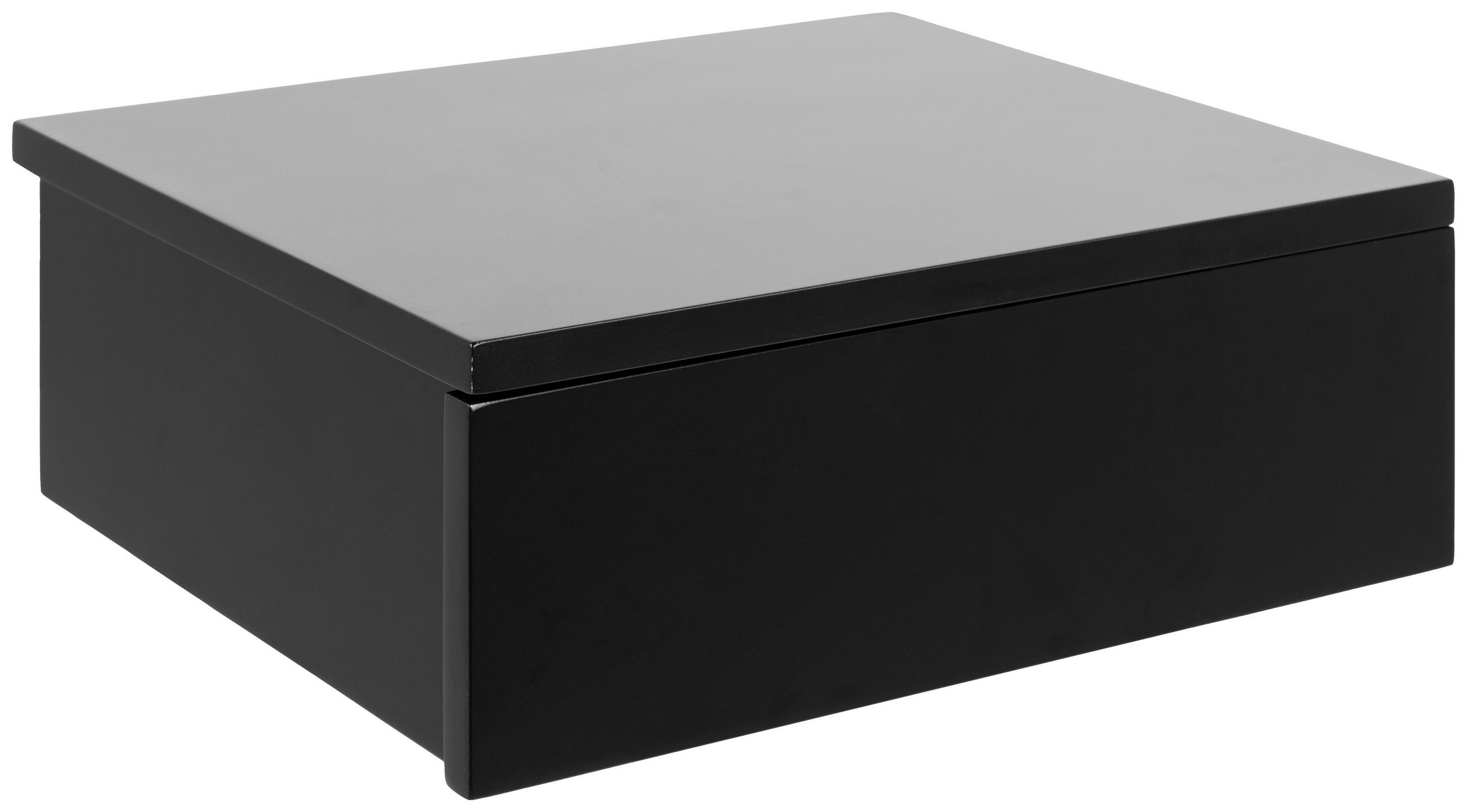 Mid.you Nachtschrank Actona Avignon Schwarz 37x13x32 cm