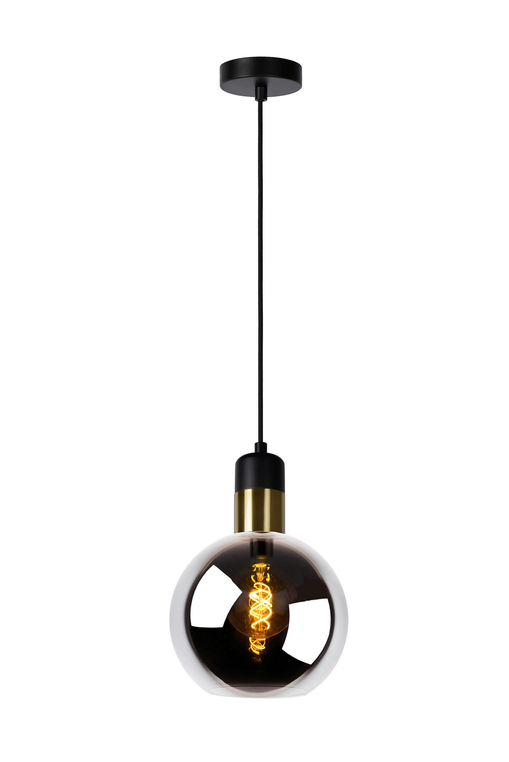 HÄNGELEUCHTE 20/150 cm  - Hellgrau, Design, Glas (20/150cm) - Lucide