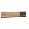 WANDBOARD Dunkelgrau, Eiche Artisan  - Dunkelgrau/Eiche Artisan, Design, Holzwerkstoff (120/25/23cm) - Carryhome