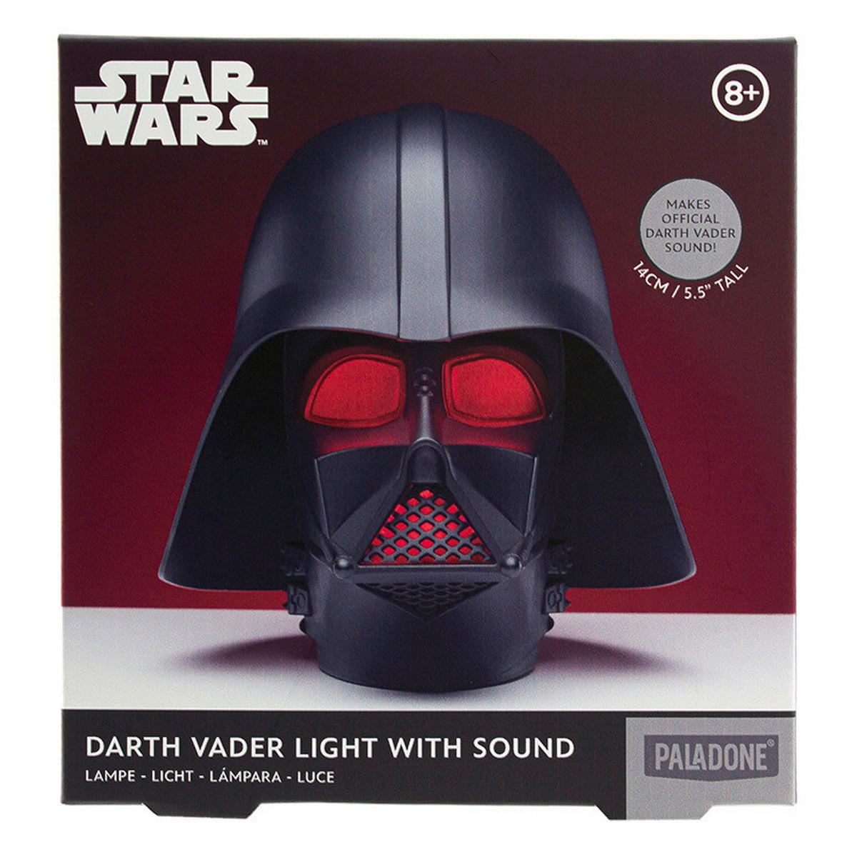 LED-DEKOLEUCHTE Darth Vader 13/14/15 cm   - Schwarz, Basics, Kunststoff (13/14/15cm) - Star Wars