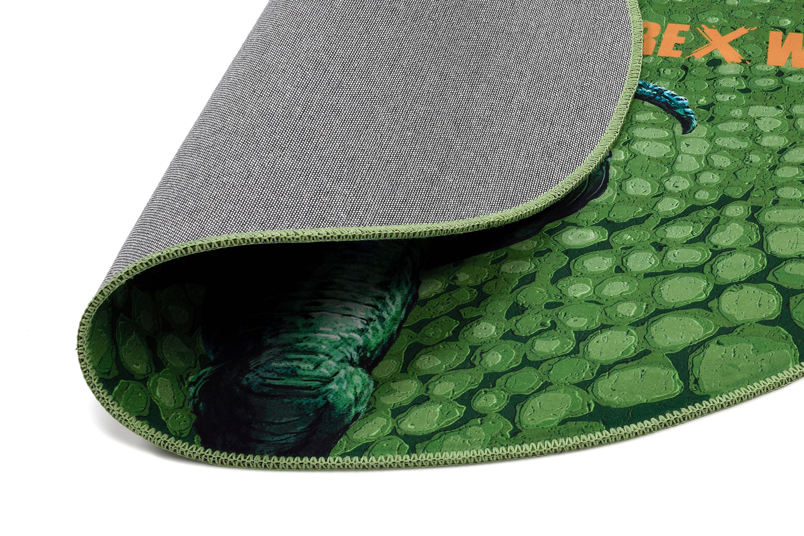 Thumbnail - Kinderteppich T-Rex World, Hellgrün, Textil, Dinosaurier, rund, Oeko-Tex® Standard 100, für Fußbodenheizung geeignet, pf...