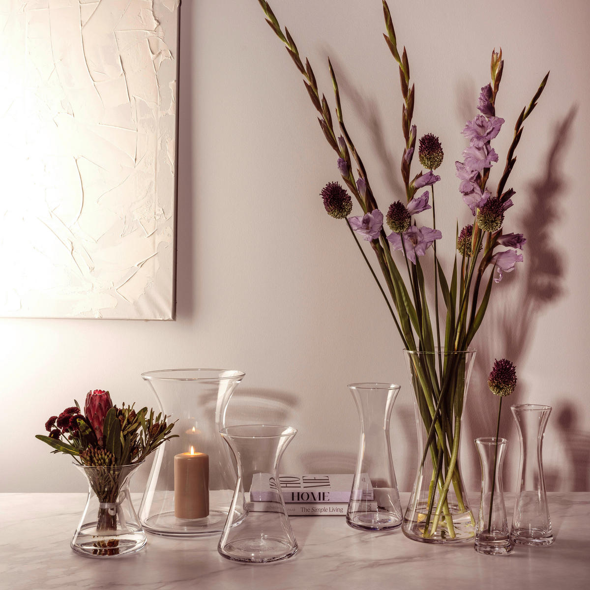 VASE  - Transparent, Basics, Glas (15/36/15cm) - Leonardo